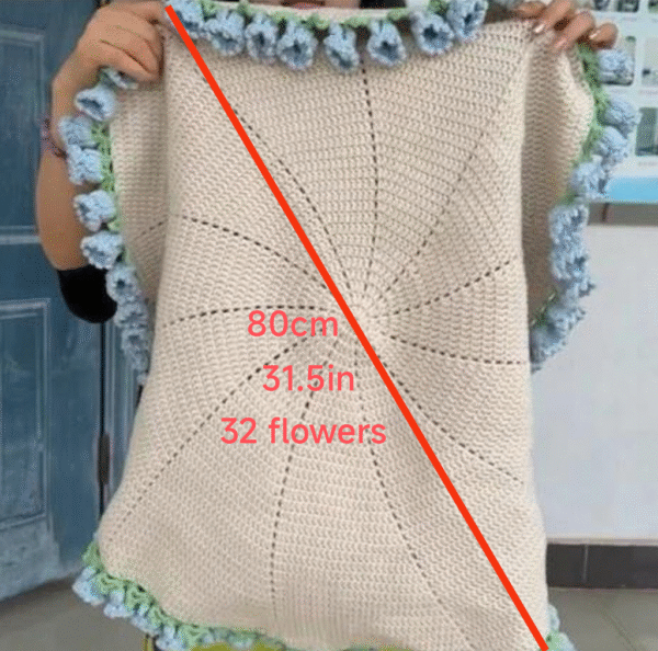 BLOOM Flower Blanket- Lily of the valley