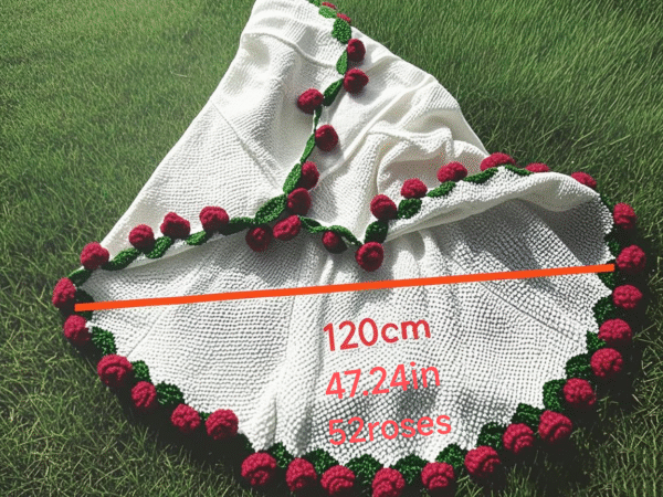 BLOOM Flower Blanket-Rose