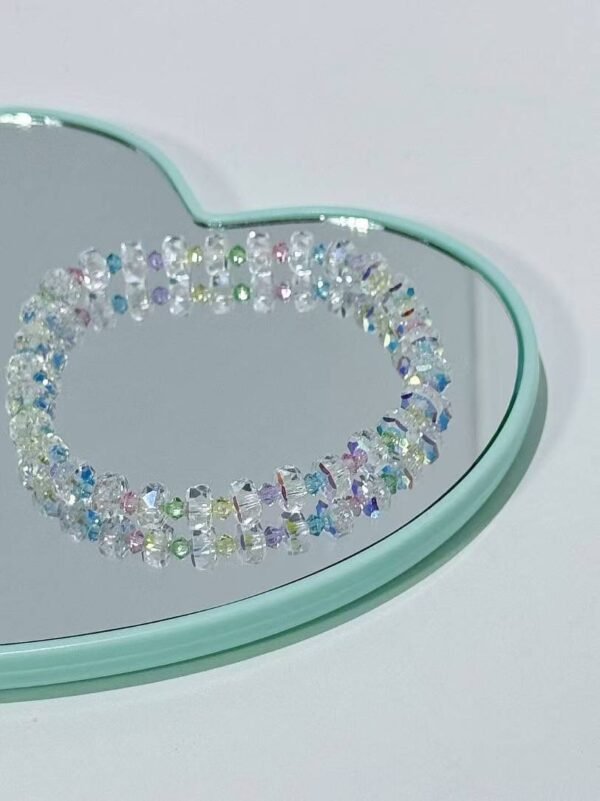 Bling bling crystal glass(6mm, add spacer bead)
